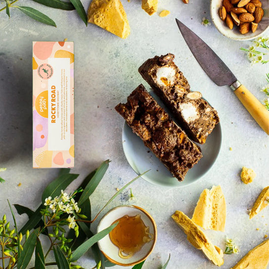 Rocky Road Honeycomb Highway, Handmade by Pebbly Path