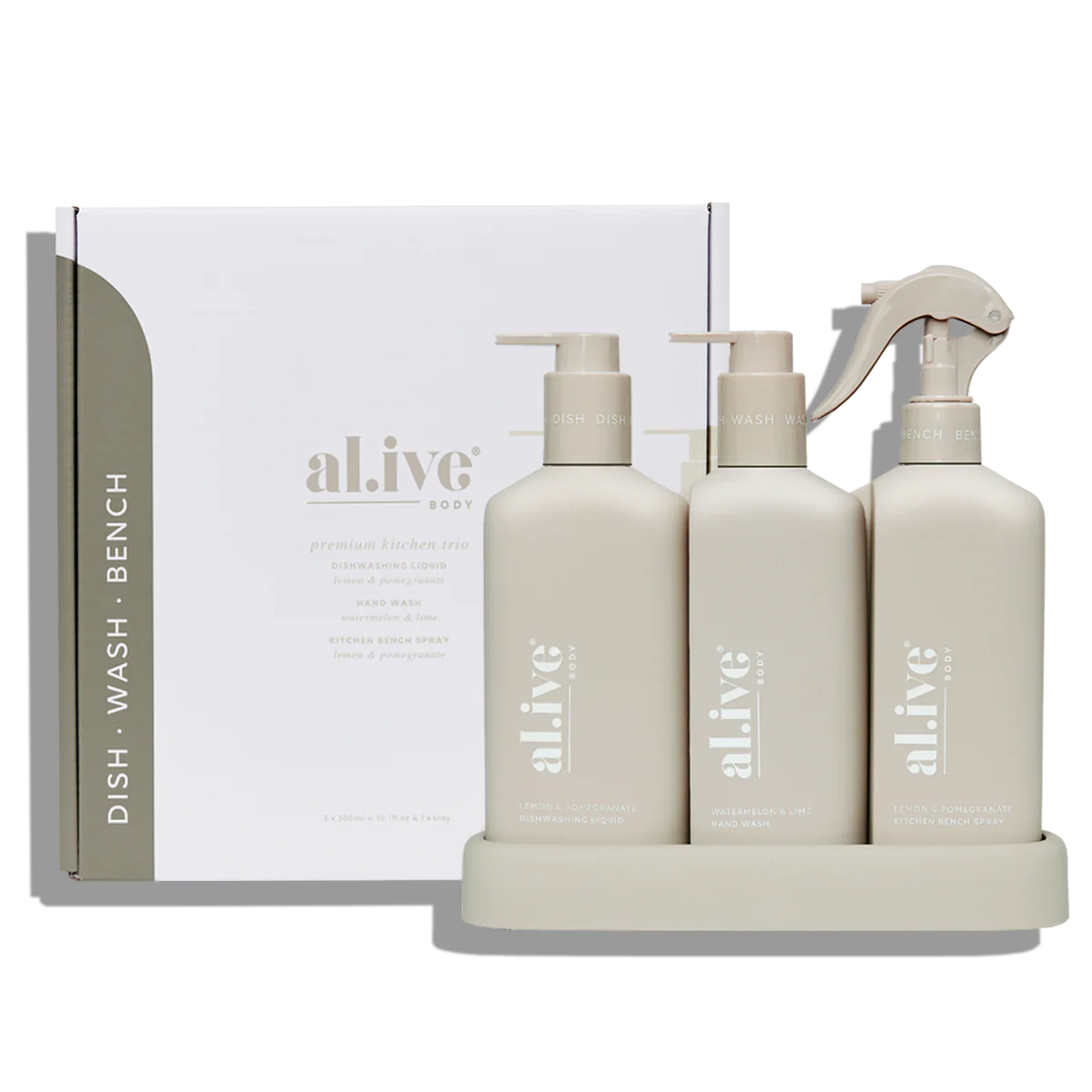 Kitchen Trio - Hand Wash & Dishwashing Liquid & Bench Spray