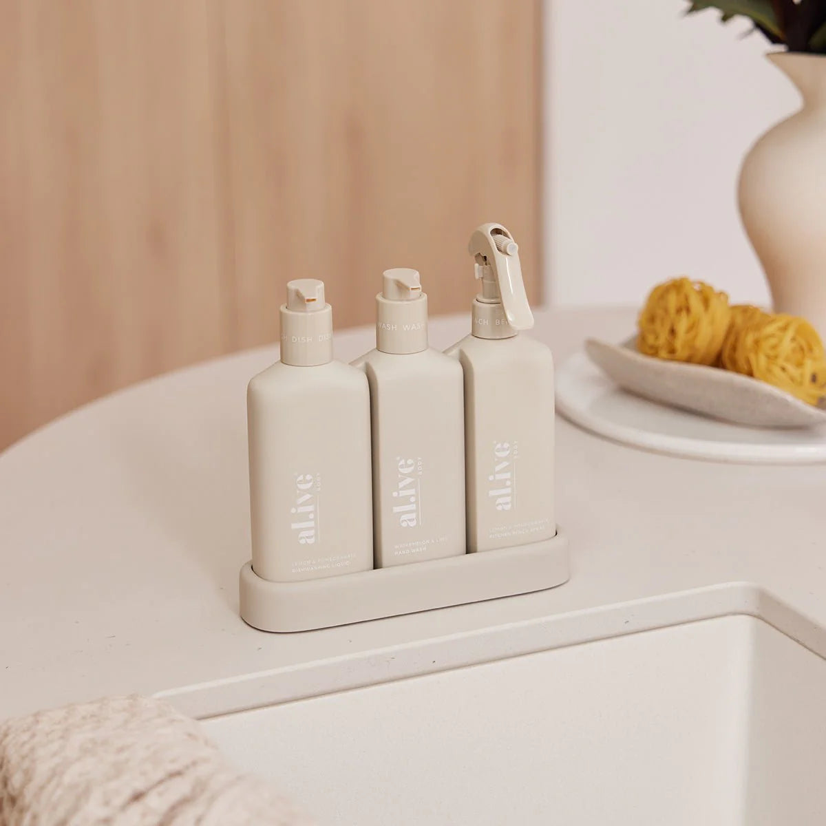 Kitchen Trio - Hand Wash & Dishwashing Liquid & Bench Spray