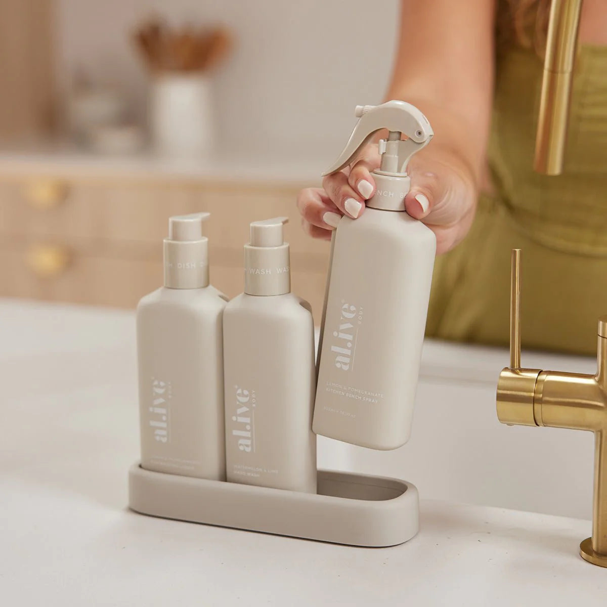 Kitchen Trio - Hand Wash & Dishwashing Liquid & Bench Spray