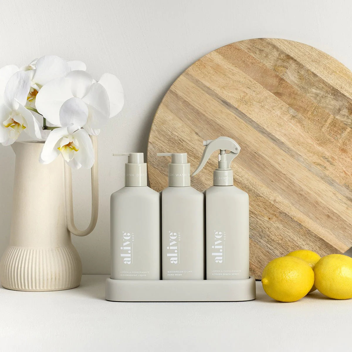 Kitchen Trio - Hand Wash & Dishwashing Liquid & Bench Spray