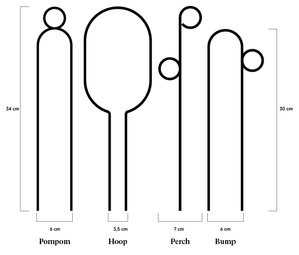 Mini Gold Plant Stakes