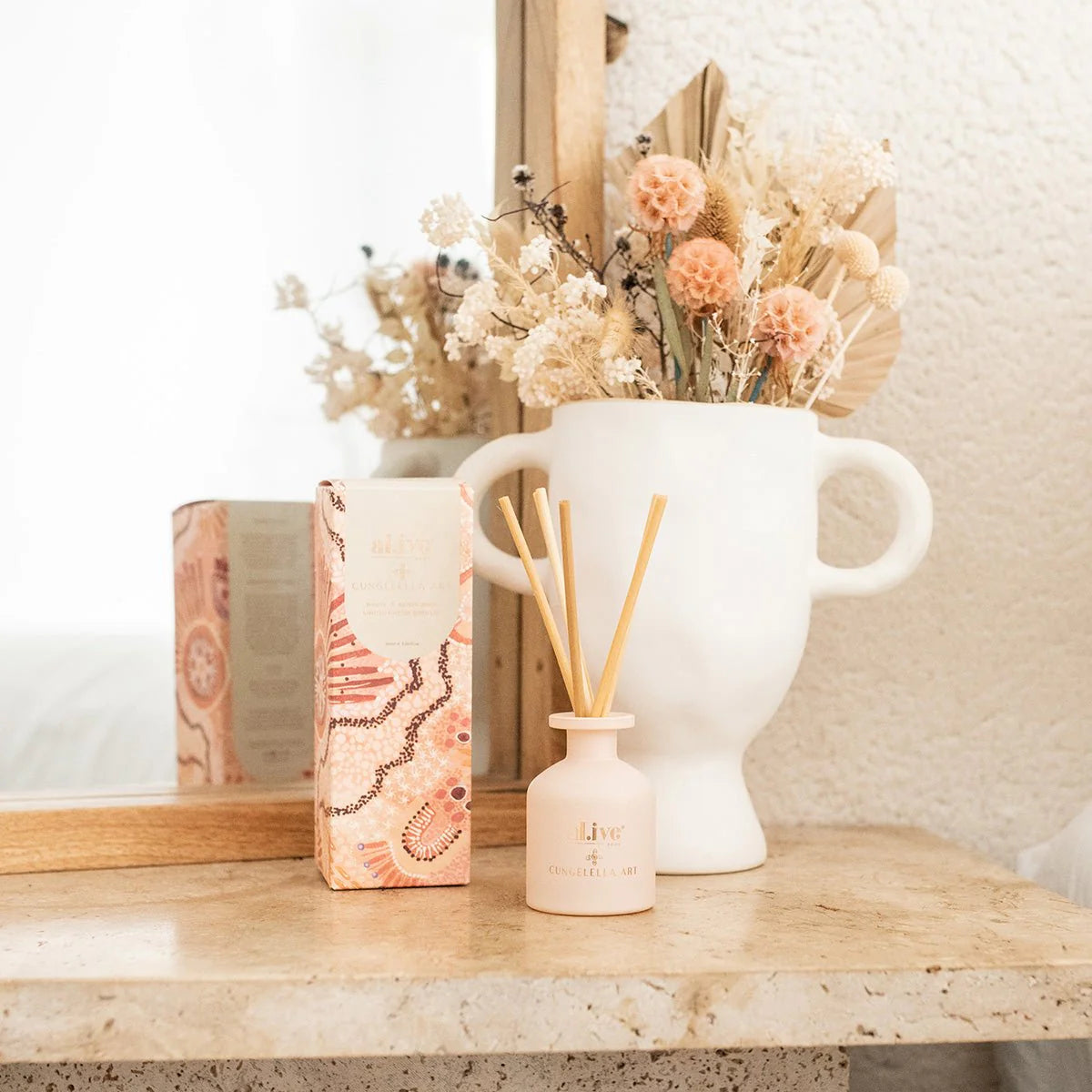 Cungelella Art Mini Diffuser - Wattle & Native Moss