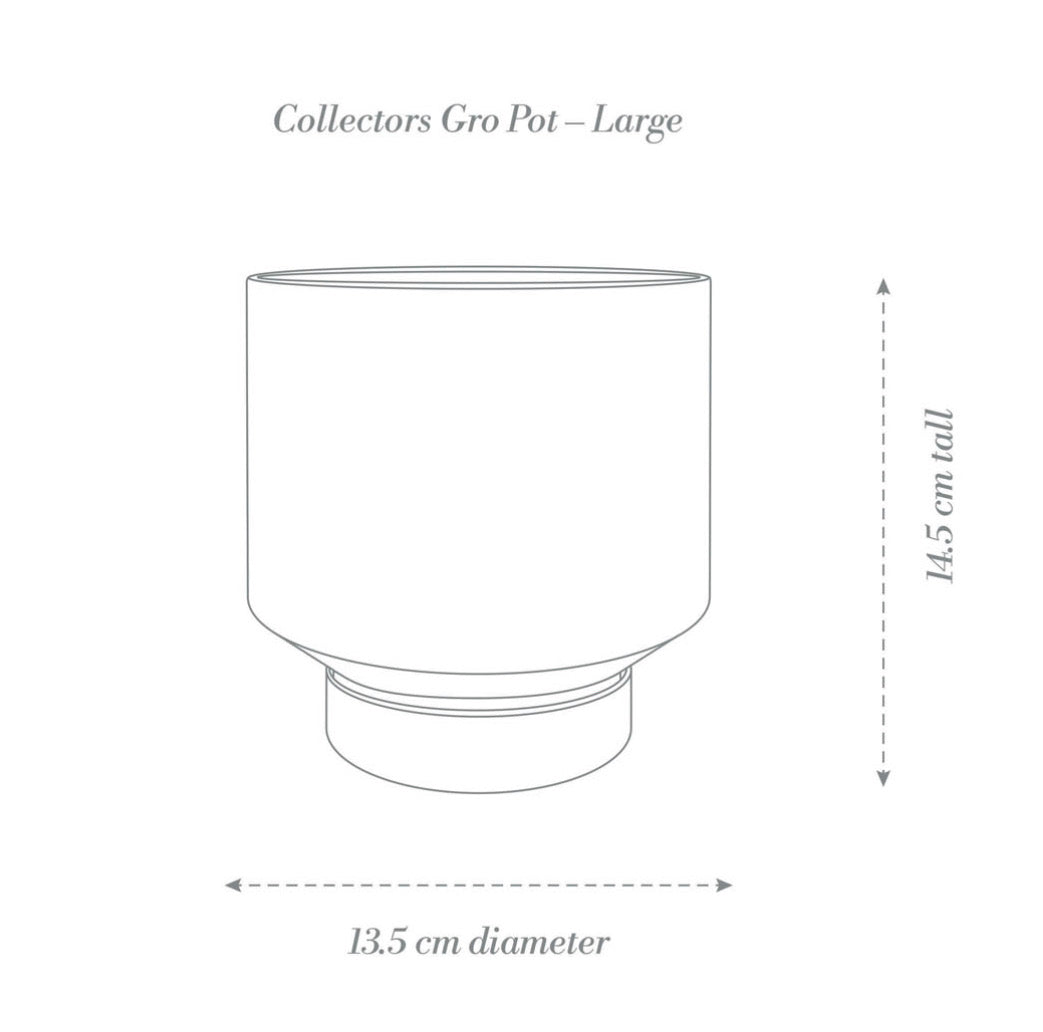 Gro Pot Large Grey (130mm Pot Size)