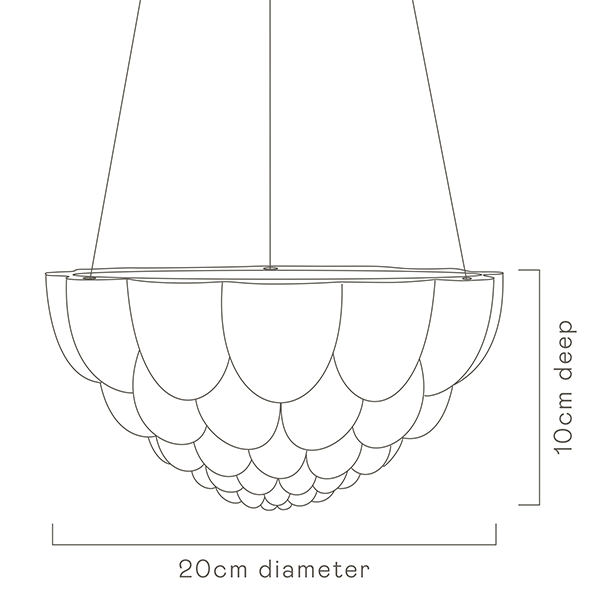 Jelly planter hanging, White