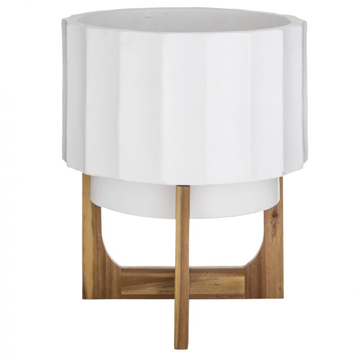 Arman planter (white/ natural)