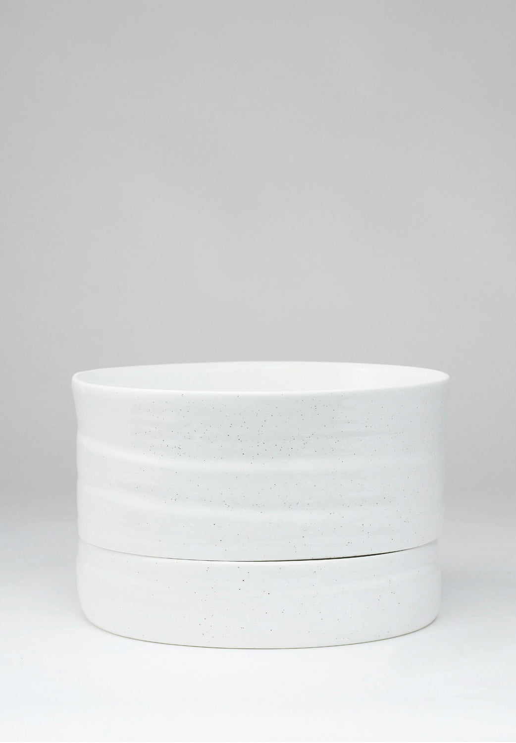 Self Watering Plant Pot Mid White Speckle (250mm Pot Size)