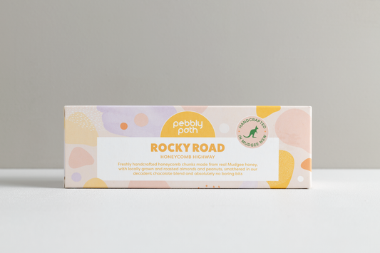 Rocky Road Honeycomb Highway, Handmade by Pebbly Path