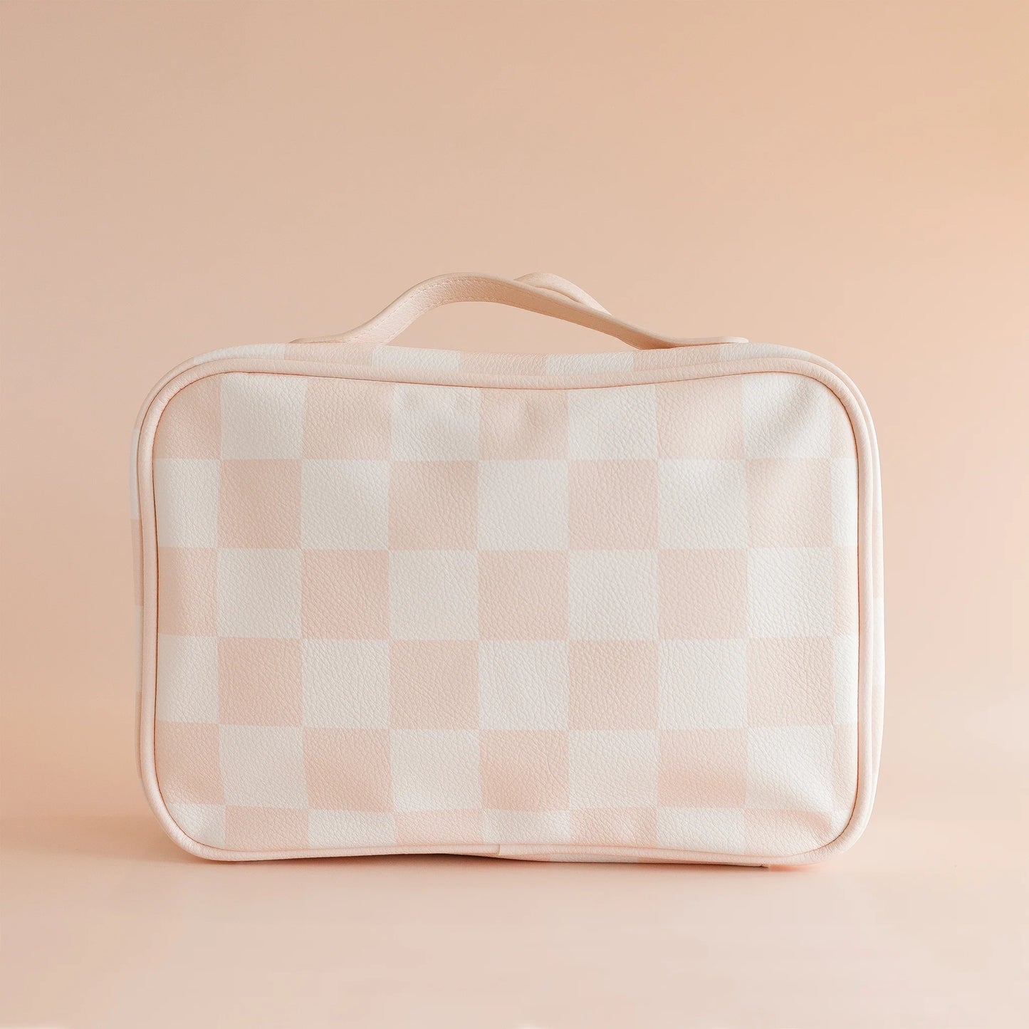 Salmon Check Cosmetic Bag - Fox & Fallow