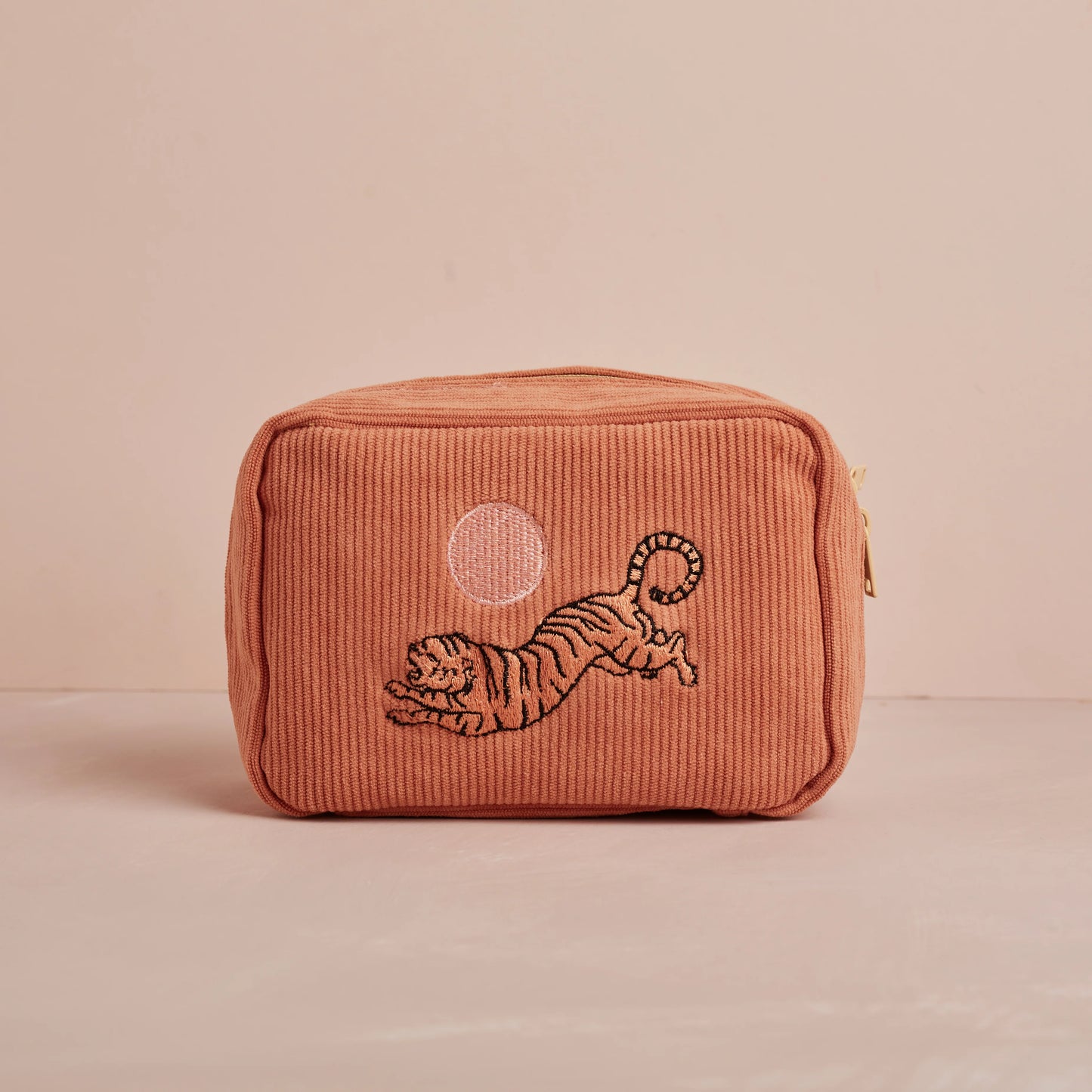Corduroy Make up Bag in Dusty Pink