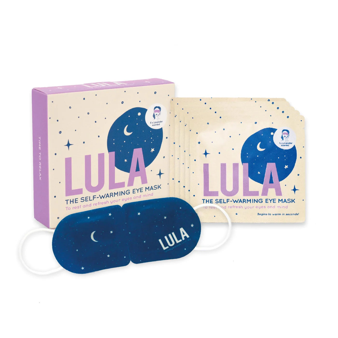 Lula Eye Self Warming Eye Mask (Lavender)