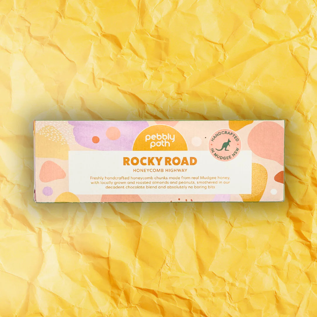 Rocky Road Honeycomb Highway, Handmade by Pebbly Path