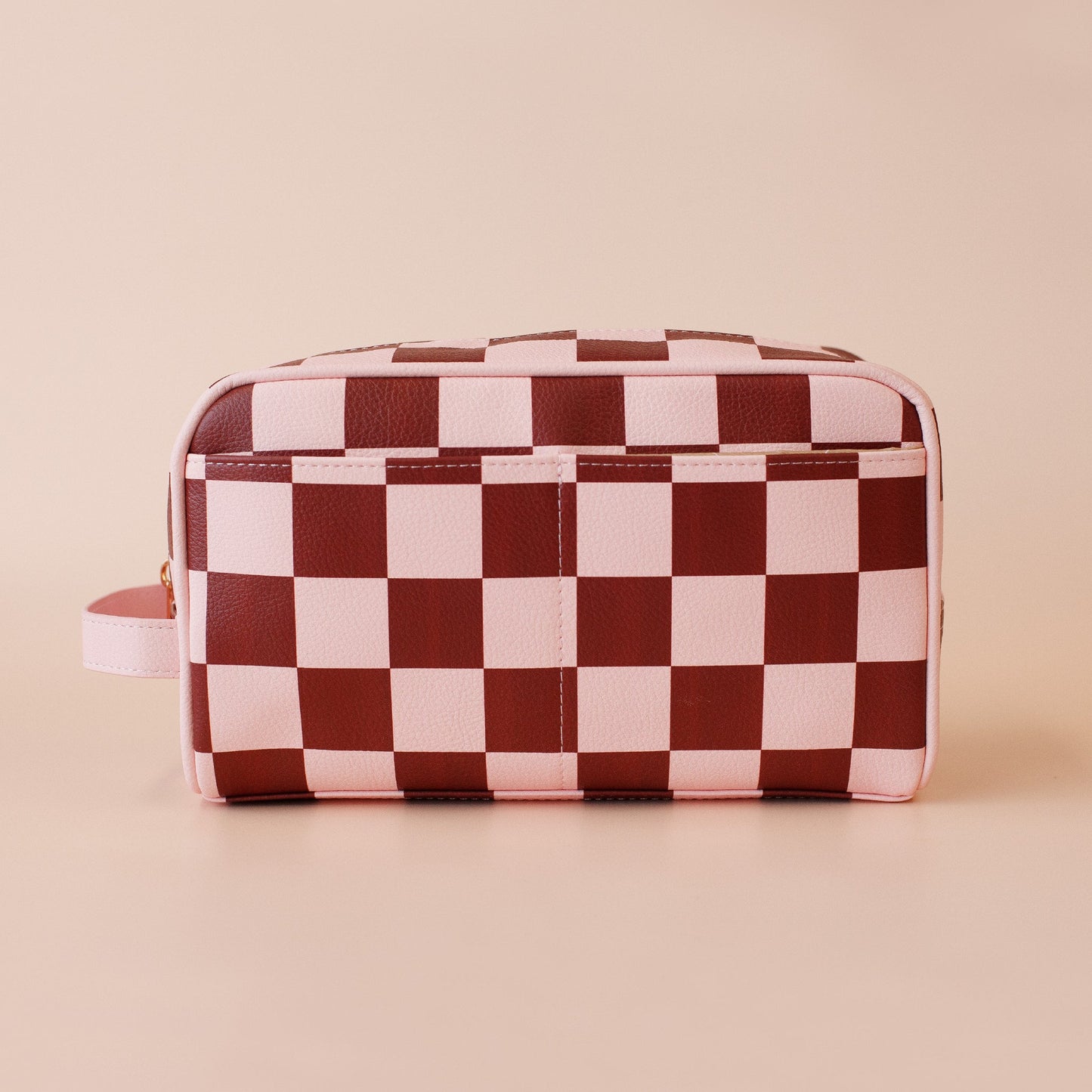 Cherry Check Washbag - Fox & Fallow