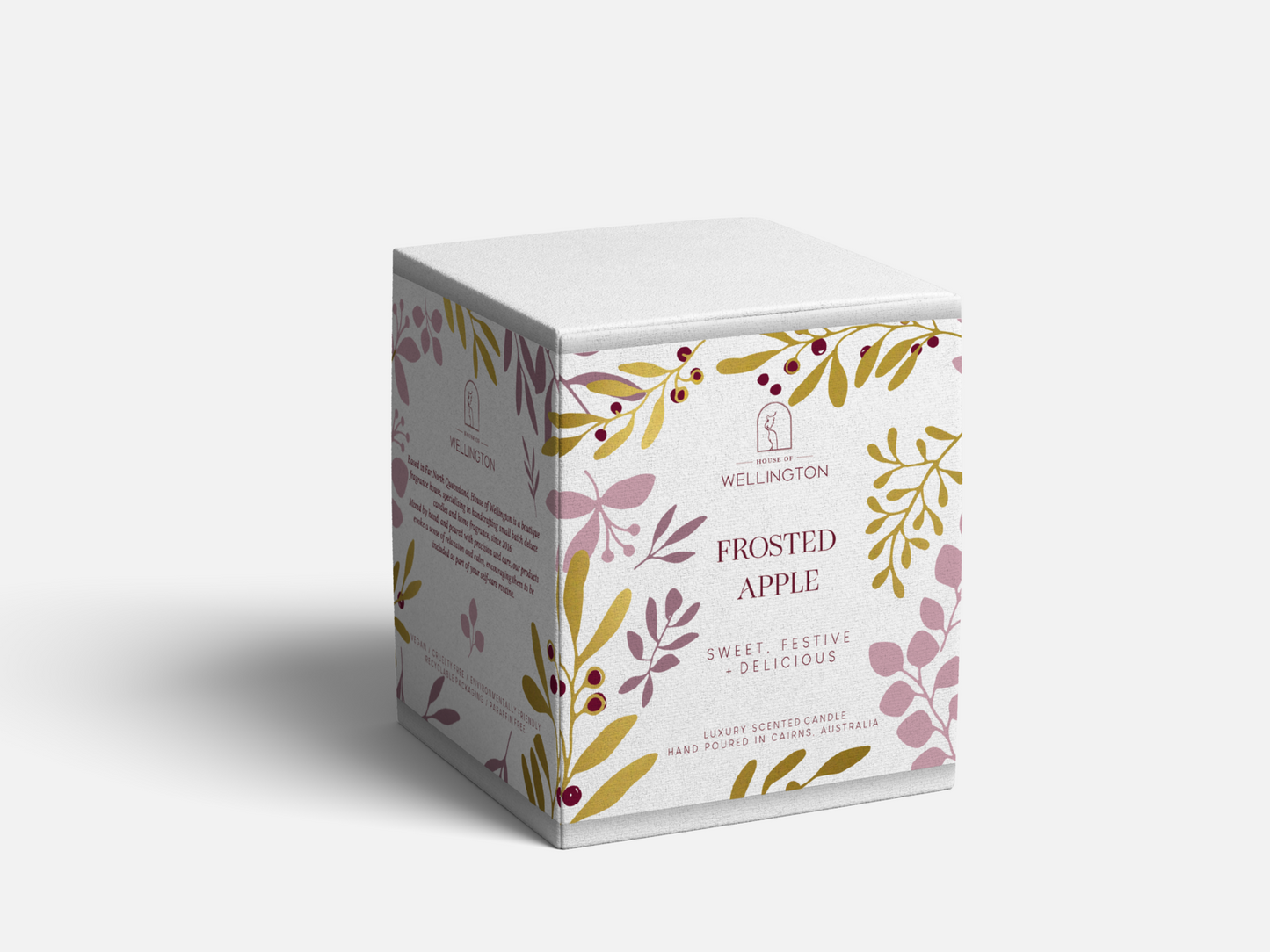 House of Wellington Candle, Frosted Apple 300g