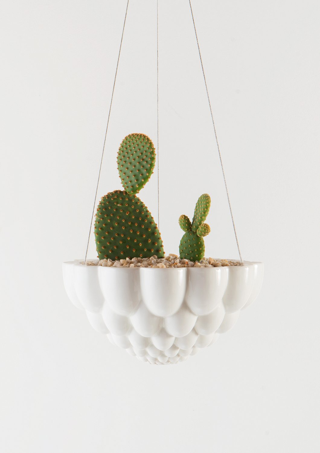 Jelly planter hanging, White