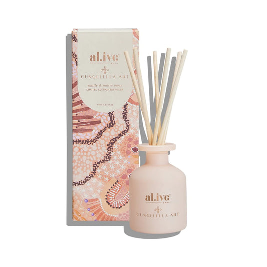 Cungelella Art Mini Diffuser - Wattle & Native Moss