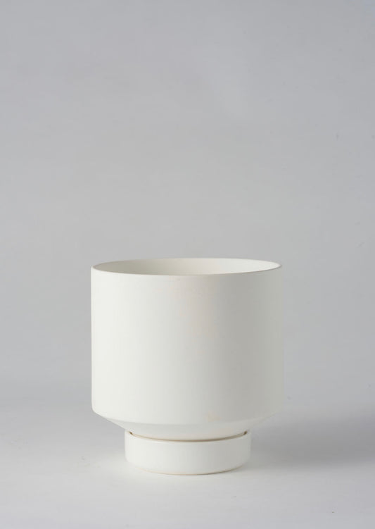 Gro Pot Large White (130mm Pot Size)